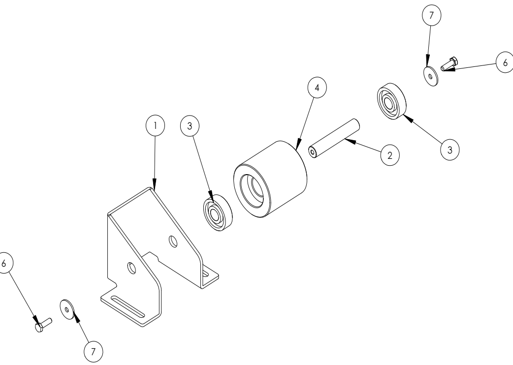 картинка Деталировка для EFFEDUE упорный ролик M60/250 от магазина Одежда+