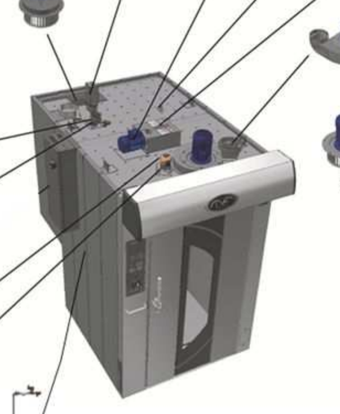 картинка Деталировка Mondial Forni ROTOR BASIC OVEN 2 от магазина Одежда+