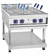 картинка Электроварка кухонная двойная ЭВК-90/2П, ванна 304х508х270 мм, 6хGN-1/3 (перфорированные), 900 серия, 800х900х944 мм, 15 кВт, 400В, подставка с полкой, вся нерж. от магазина Одежда+