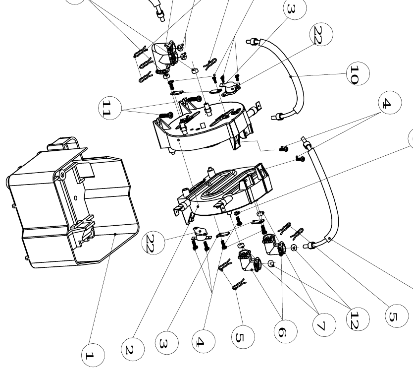 картинка Деталировка кофе машины Merol ME709 от магазина Одежда+