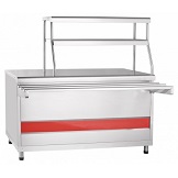 картинка Прилавок для горячих напитков ПГН-70КМ-01 нейтральный стол (две полки, 1500 мм) кашир от магазина Одежда+