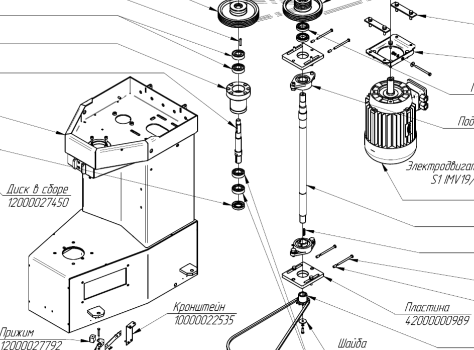 картинка Деталировка ТМС-80НН-2П Тестомеса Абат от магазина Одежда+