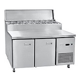 картинка Стол холодильный СХС-70-01П, 2 двери, 2 полки GN-1/1, среднетемпературный для пиццы, t (-2...+8 °С), 1434х707х1098 мм, GN-1/4 - 8 шт. от магазина Одежда+