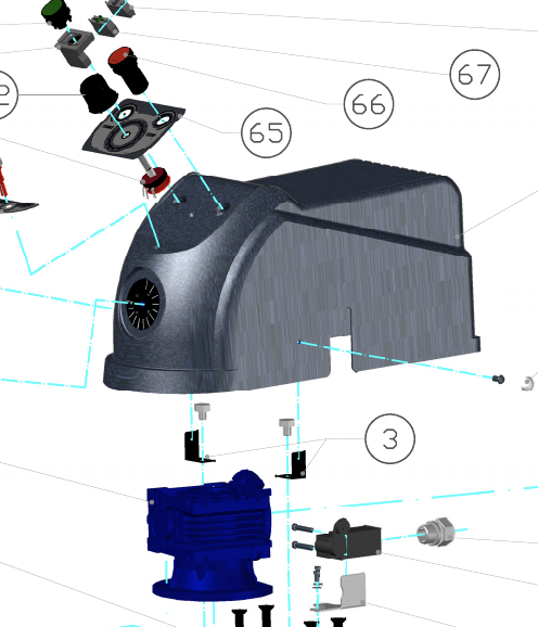 картинка Деталировка миксера Steno PL12B от магазина Одежда+