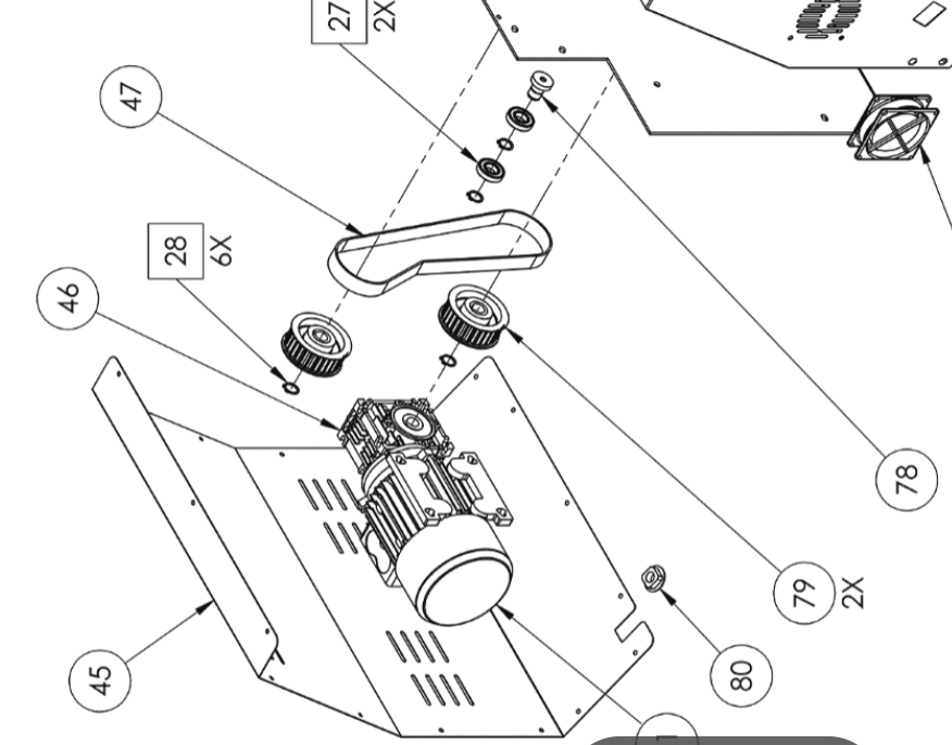 картинка Деталировка тестораскатки Apach ARM 310_420_310TG_420TG от магазина Одежда+