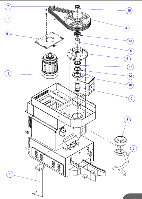 картинка Деталировка для ESPLOSO TRASMISSIONE SPIRALE ME UNIMIX[1] (1) от магазина Одежда+