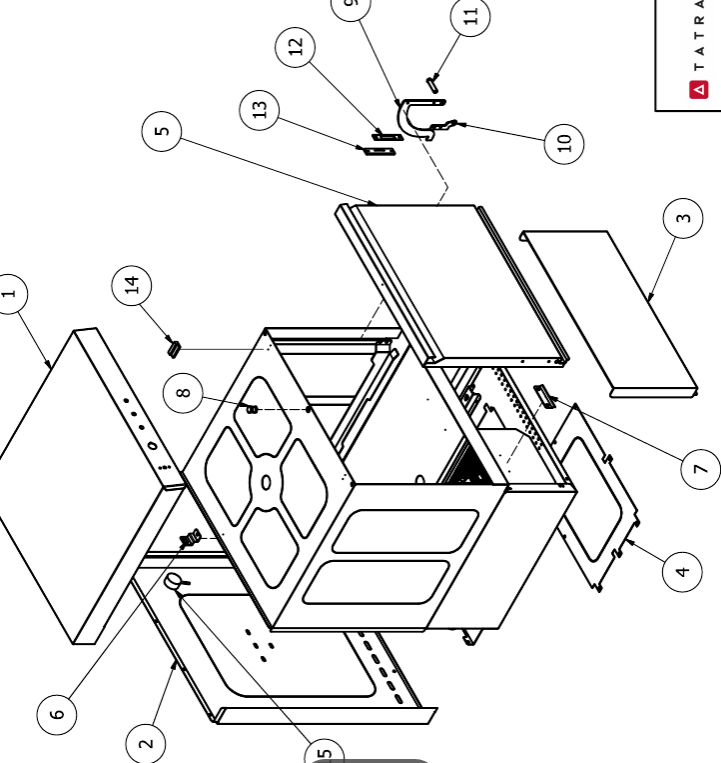картинка Деталировка для F50 -Фронтальная ПММ TATRA от магазина Одежда+