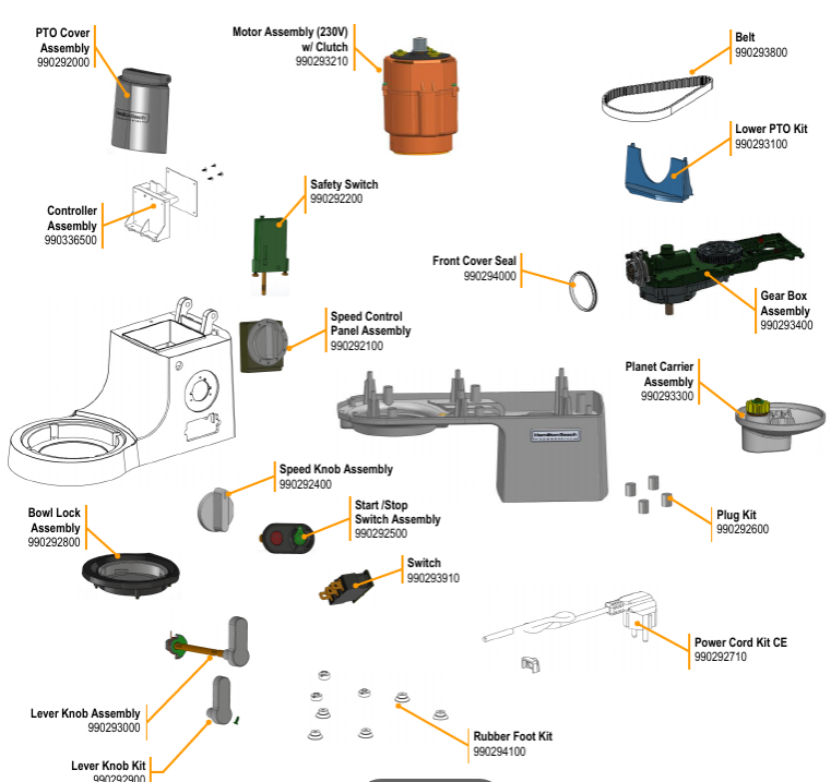 картинка Деталировка для CPM800-CE (A) от магазина Одежда+