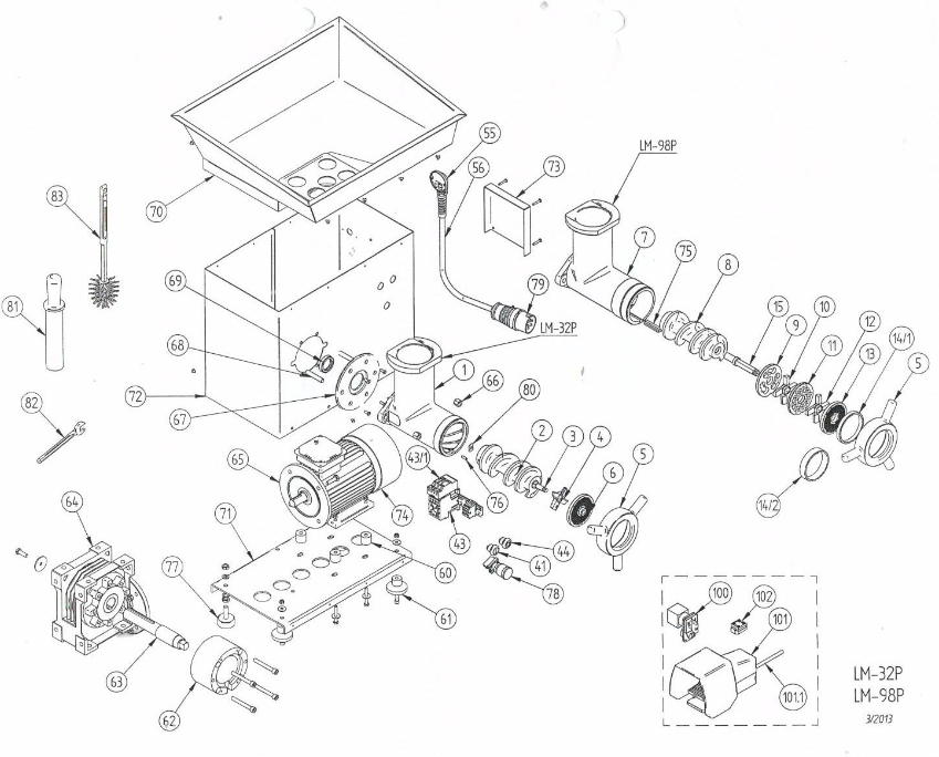 картинка Деталировка для 32 и 98 Р от магазина Одежда+