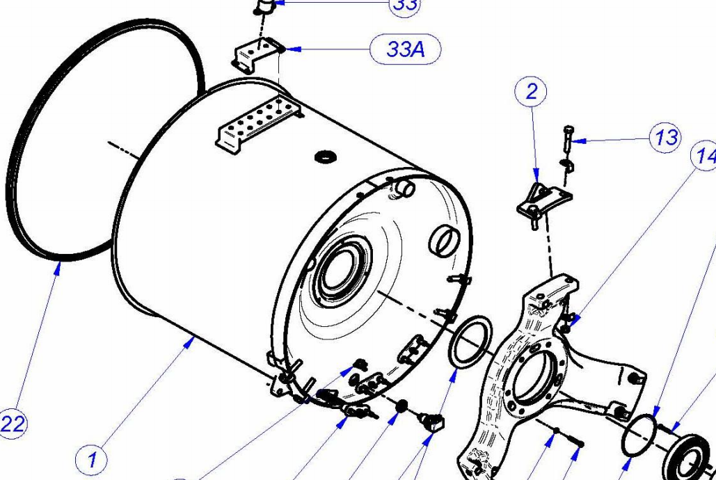 картинка Деталировка для Fagor LR-10, LA-10, LR-13, LA-13 от магазина Одежда+