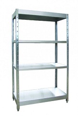 картинка Стеллажи кухонные (серия 400) вся нерж. Стеллаж CК-2-4 (400x1000x1730мм) от магазина Одежда+