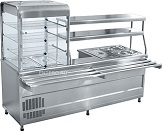 картинка Прилавок-витрина холодильный мармитный универсальный ПВХМ-70КМУ нерж. витрина справа, 2275 мм от магазина Одежда+