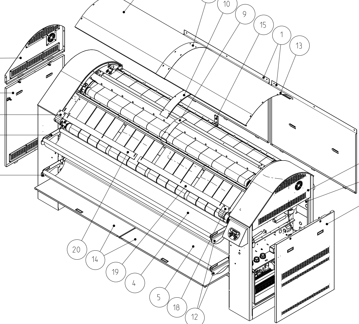 картинка Деталировка для Imesa Гладильная SP MCM 2500-2800-3200 от магазина Одежда+