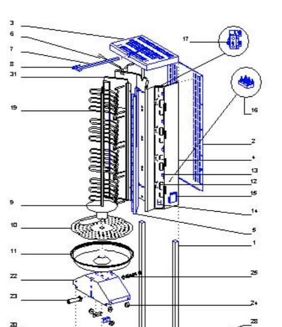 картинка Деталировка Roller Grill GRE80 от магазина Одежда+