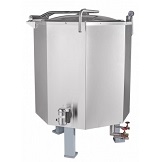 картинка Котел пищеварочный паровой КПЭМ-160П (160 л, сливной кран, пар. рубашка, цельнотянутый) работа от внешнего парогенератора от магазина Одежда+