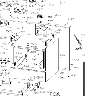 картинка Деталировка для посудомоечной машины Adler CF40-1DP от магазина Одежда+