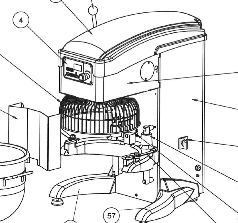 картинка Деталировка миксера Sigma CHR10 от магазина Одежда+