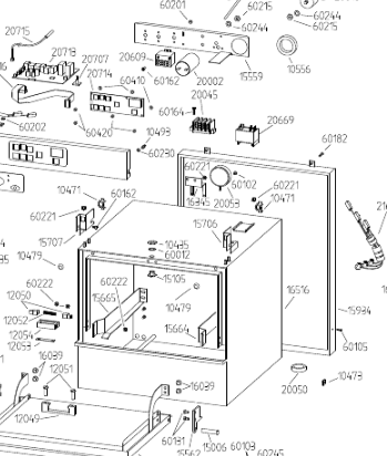картинка Деталировка для посудомоечной машины Adler CF40-1E от магазина Одежда+