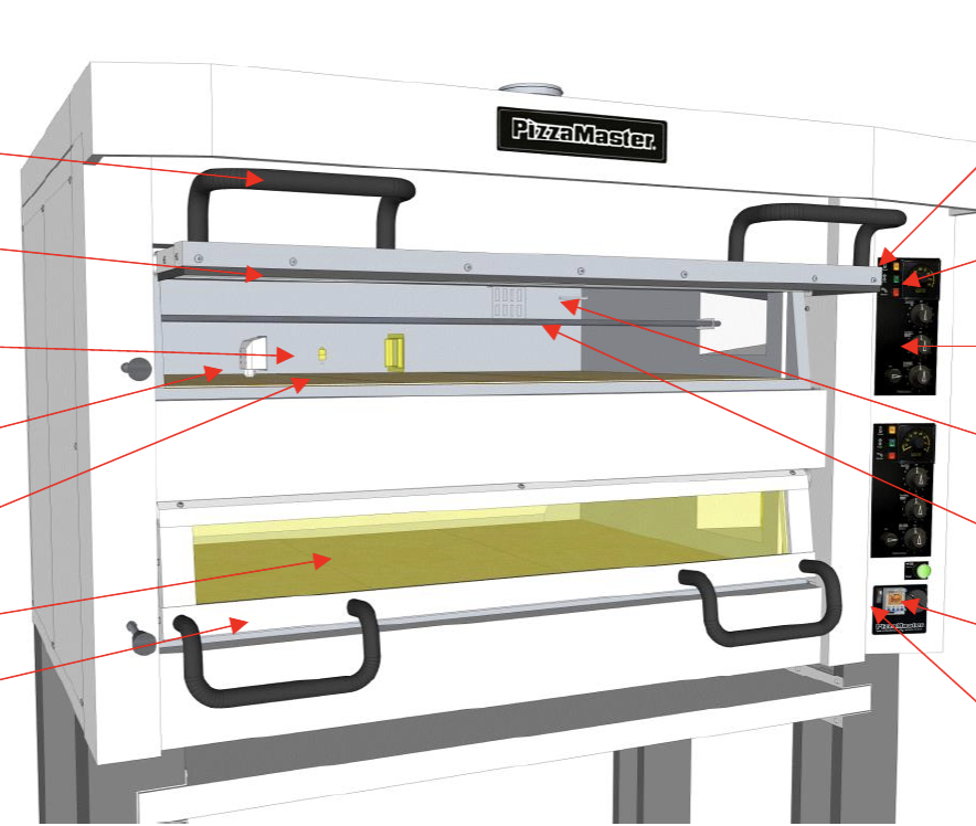 картинка Деталировка пицце печь Modular E Pizza Master от магазина Одежда+