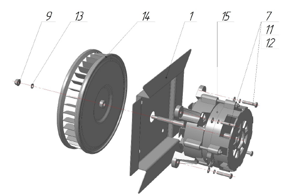картинка Деталировка для ЗИП001.40.028 И Инструкция по замене электродвигателей LGB на YY от магазина Одежда+