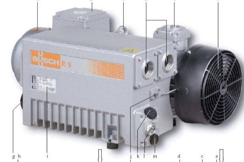 картинка Деталировка вакуумного насоса Busch серии R 5 RA 0063 - 0100 F от магазина Одежда+