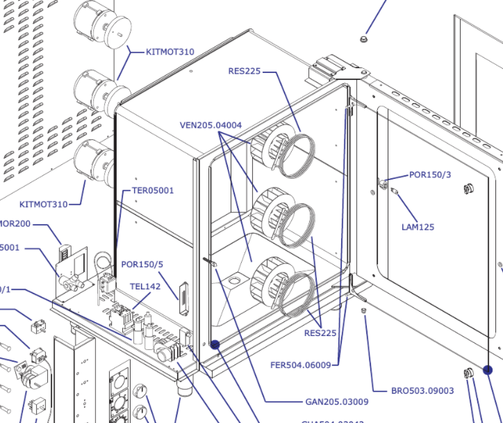 картинка Деталировка Gierre Mega 1040MG. от магазина Одежда+