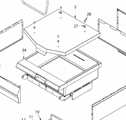 картинка Деталировка для сковороды опрокидывающайся Angelo-Po 191BR1G от магазина Одежда+